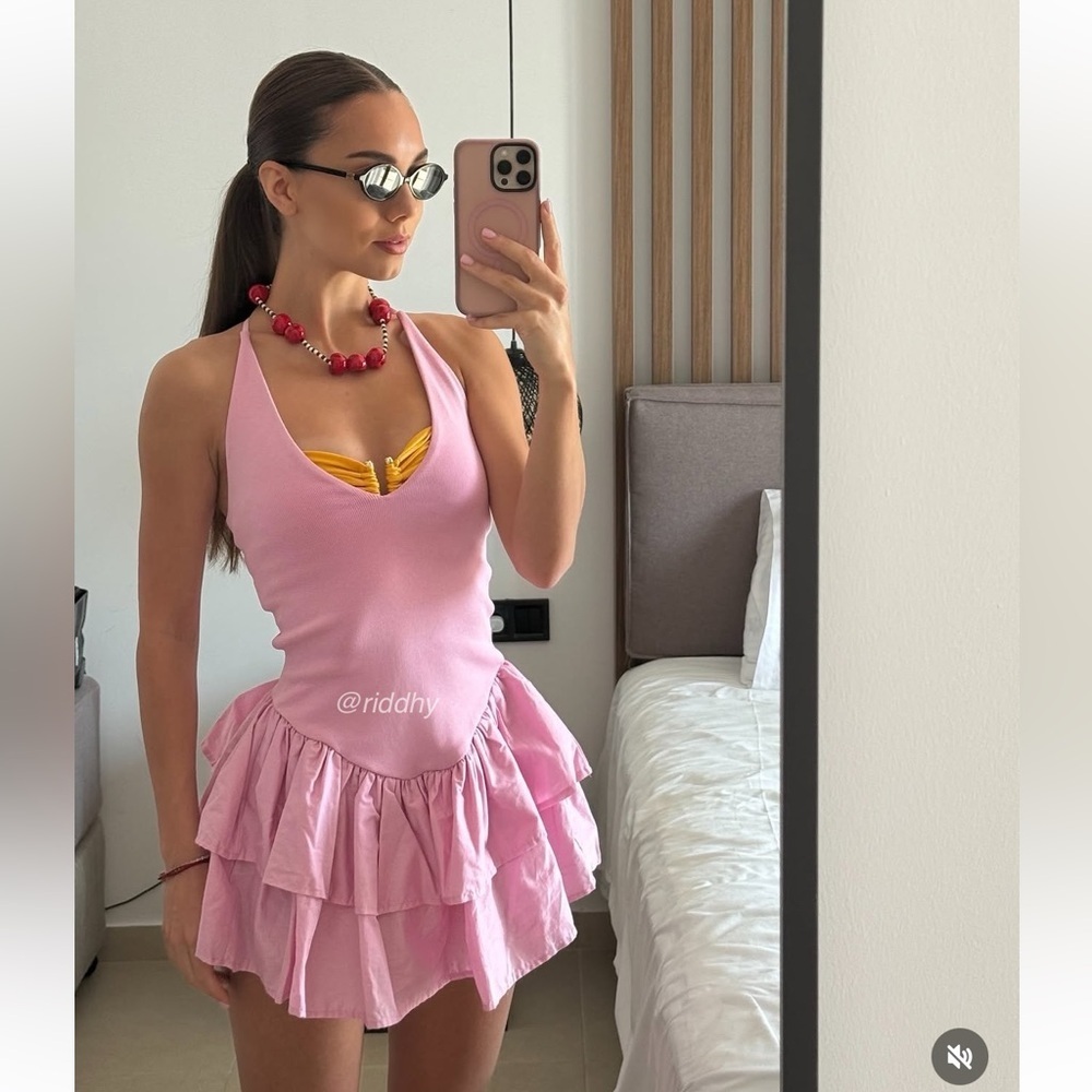 Zara Combination Halter Dress - Picture 4 of 10